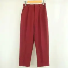 美品 MURUA レーヨン ストレッチ センタープレス テーパード パンツ S