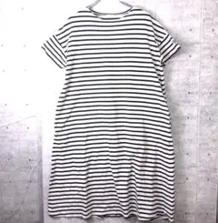 ORCIVAL 蜂エンブレム ボーダー 半袖カットソーワンピース フランス製