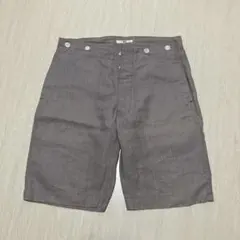 45r 45rpm リネン100% ショートパンツ グレー サイズ32のサムネイル
