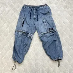 GU×UNDERCOVER ギミックデニムカーゴパンツ XL グランジ ボロのサムネイル