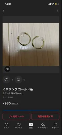 イヤリング 2点まとめ売り
