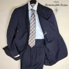 【美品】オンリー スーツ セットアップ ゼニア ネイビー Mサイズ