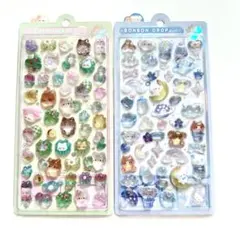 【正規品】ボンボンドロップシール　わんわん　ねこねこボンボン