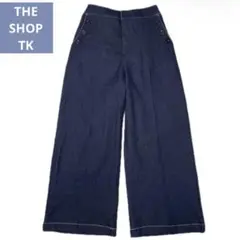 THE SHOP TK ワイドパンツ ワイドデニムパンツ マリンパンツ M