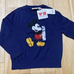 ユニクロ　ミッキー　コットンニット　110