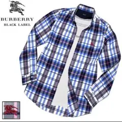 タ*坊様 極美品!3(L)★総柄ノバチェック×ホース刺繍★バーバリーブラックレー