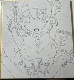【ウマ娘ファンアート】ダンツフレーム 大色紙 原画 一点物 バニーガールのサムネイル