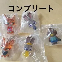 ガチャ　ズートピア2　めじるしアクセサリー 全5種　コンプリートセット