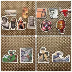 アート・キャラクター・ロゴ ステッカーセット 15枚