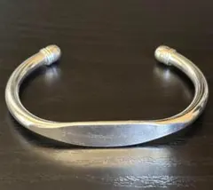 バングル　silver925刻印　メンズアクセサリー　フラットデザイン