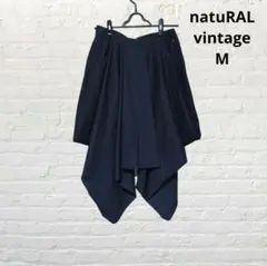 【ナチュラルヴィンテージ】ボリュームスカート　変形スカート　黒　モード系　М