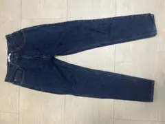 【人気】MOUSSY デニムパンツ スリムテーパード 濃紺 24サイズ 美品