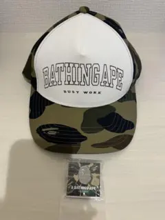 a bathing ape 迷彩キャップ カモキャップ busywork - メルカリ