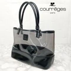 Courrèges クレージュ クリア トートバッグ PVC レザー 希少のサムネイル