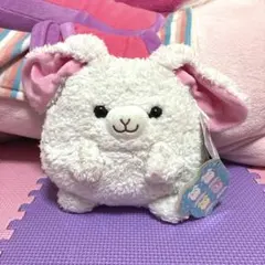 【未使用】もこもこ　うさちゃんポーチ　うさぎ　ふわころポーチ　ラビット　ふわふわ