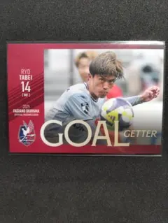 ファジアーノ岡山　♯14 田部井涼選手トレーディングカード　直筆サインカード ファジアーノ岡山 ♯14 田部井涼選手トレーディングカード 直筆サイン