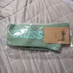 Stussy ロゴソックス サイズ8-13　　ミントグリーン