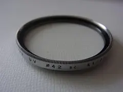 銀枠 42mm径 Kenko UV sc K1/22