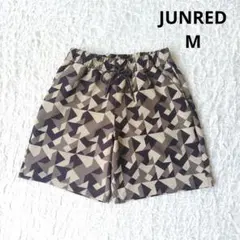 【ジュンレッド】JUNRED 幾何学模様 ショートパンツ　ハーフパンツ　総柄　Мのサムネイル