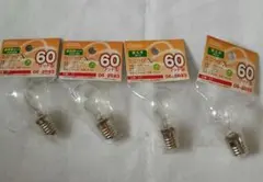 OHM ミニクリX 60ワット型 電球 4個セット