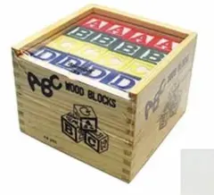 ABC WOOD BLOCKS 木製アルファベット積み木 知育玩具