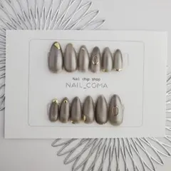 〖現品〗No.13 即購入OK12枚マグネットグレージュニュアンスアーモンド