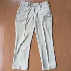 VISARUNO ベージュ コーデュロイ パンツ