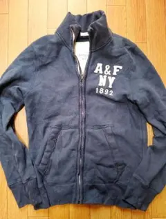Abercrombie & Fitch パーカー ネイビー S　日本Мサイズ