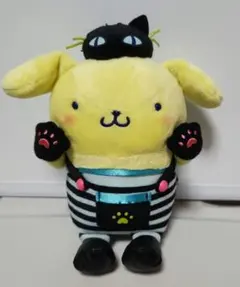 【限定品】サンリオ ハロウィン ぬいぐるみ ポムポムプリン 黒猫