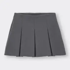 GU★プリーツミニスカート グレー 美品のサムネイル