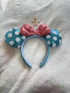 上海ディズニーカチューシャ水玉ミニー