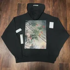 Fog Essentials パーカー黒ブラック花卉プリントロゴ入手困難