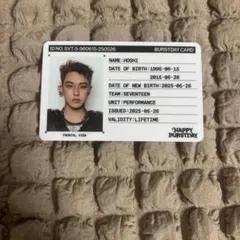 SEVENTEEN ホシ IDカード HAPPY BURSTDAY