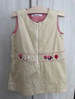 familiar ジャンバースカート ベージュ