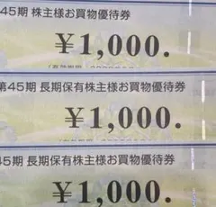 ビックカメラ株主優待券1万円分コジマ株主優待券