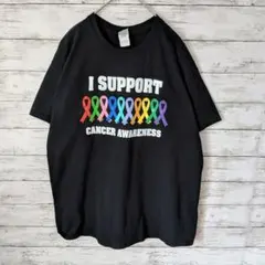 アメリカ古着半袖Tシャツ　ビッグプリント　アリゾナ　Lブラック黒C580