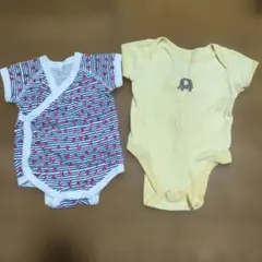 肌着ロンパース2枚セット