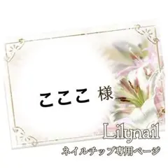 こここ様専用❤︎.*