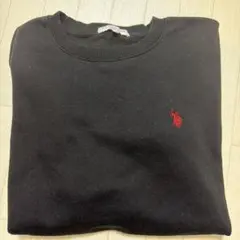 U.S. POLO ASSN. 黒トレーナー LL