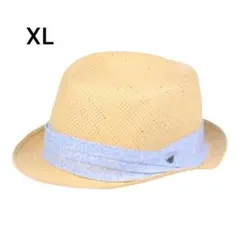 【未使用】ARMANI JUNIOR 麦わら帽子 XL ペイズリー柄 大人OKのサムネイル