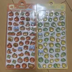 inamazy 3D embossed sticker シール　ミカン　レモン