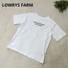 LOWRYS FARM ローリーズファーム★オーバサイズTシャツ ロゴT フリー