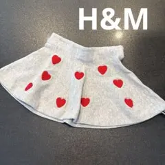 【美品】H&M スカート　ハート柄　女の子　90 エイチアンドエム