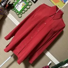 レトロ古着 赤いブラウス ヴィンテージ 古着