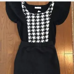 CECIL McBEE 千鳥柄ニットとスカートのセット