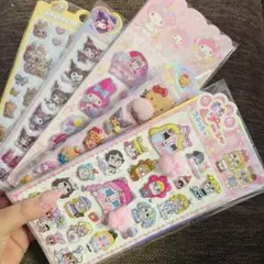 おしりシール 肉球シール ボンボンドロップ風 水シール 5枚セット