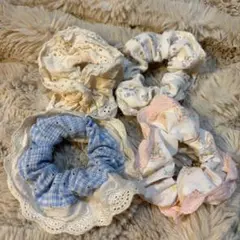 シーイン　SHEIN レースシュシュ 4点セットのサムネイル