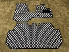 サンバーディアス ワゴン/バン AT車 チェック黄黒 フロアマット 日本産 