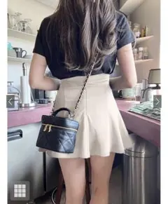 インパン裏地付きフレアミニスカート[gm651]