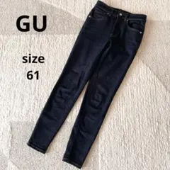 GU ウルトラストレッチスキニージーンズ　丈標準　61cm